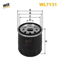 WIX FILTERS WL7131 - Filtro de aceite