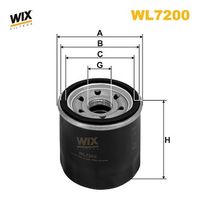 WIX FILTERS WL7200 - Filtro de aceite