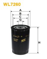 WIX FILTERS WL7260 - año construcción hasta: 12/2001<br>Código de motor: AHU,ALE<br>Tipo de filtro: Filtro enroscable<br>Altura [mm]: 141<br>Medida de rosca: UNF 3/4" -16<br>Diámetro exterior [mm]: 89<br>Diám. int. 1 [mm]: 71<br>Diám. int. 2[mm]: 62<br>presión apertura válvula de desviación [bar]: 3<br>