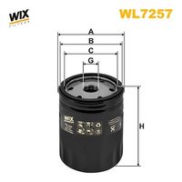 WIX FILTERS WL7257 - Filtro de aceite