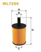 WIX FILTERS WL7296 - Tipo de filtro: Cartucho filtrante<br>Altura [mm]: 141<br>Diámetro exterior [mm]: 71<br>Diámetro interior [mm]: 16<br>Diám. int. 1 [mm]: 29<br>Diám. int. 2[mm]: 48<br>Artículo complementario/Información complementaria: con junta<br>