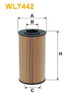 WIX FILTERS WL7442 - año construcción desde: 03/2006<br>Tipo de filtro: Cartucho filtrante<br>Altura [mm]: 121<br>Diámetro exterior [mm]: 61<br>Diámetro interior [mm]: 25<br>Diám. int. 1 [mm]: 25<br>Diám. int. 2[mm]: 25<br>Peso [kg]: 0,079<br>