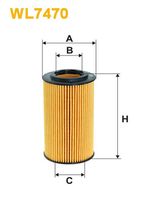 WIX FILTERS WL7470 - año construcción hasta: 03/2014<br>Código de motor: 651.940<br>Tipo de filtro: Cartucho filtrante<br>Altura [mm]: 116<br>Diámetro exterior [mm]: 65<br>Diámetro interior [mm]: 31<br>Diám. int. 1 [mm]: 31<br>Artículo complementario/Información complementaria: con junta<br>