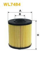 WIX FILTERS WL7484 - Tipo de filtro: Cartucho filtrante<br>Altura [mm]: 122<br>Diámetro exterior [mm]: 92<br>Diámetro interior [mm]: 35<br>Diám. int. 1 [mm]: 35<br>