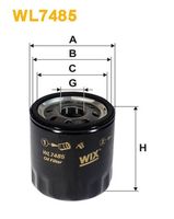 WIX FILTERS WL7485 - Tipo de filtro: Cartucho filtrante<br>Altura [mm]: 86<br>Diámetro exterior [mm]: 74<br>