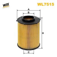 WIX FILTERS WL7515 - año construcción desde: 03/2013<br>año construcción hasta: 12/2015<br>Código de motor: 274.910<br>Tipo de filtro: Cartucho filtrante<br>Altura [mm]: 87<br>Diámetro exterior [mm]: 71<br>Diámetro exterior 2 [mm]: 65<br>Diám. int. 1 [mm]: 29<br>Diám. int. 2[mm]: 32<br>