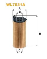 UFI 2518800 - Tipo de filtro: Cartucho filtrante<br>Altura [mm]: 134<br>Diámetro exterior [mm]: 53<br>Diámetro interior [mm]: 20<br>