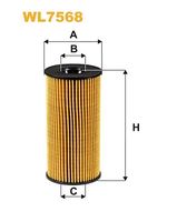 WIX FILTERS WL7568 - Tipo de filtro: Filtro enroscable<br>Altura [mm]: 79<br>Medida de rosca: M20x1.5<br>Diámetro exterior [mm]: 75<br>Diám. int. 1 [mm]: 71<br>Diám. int. 2[mm]: 62<br>