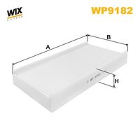 WEBASTO 82D0325183A - Filtro, aire habitáculo