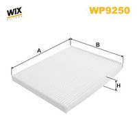 WIX FILTERS WP9250 - Tipo de filtro: Filtro de carbón activado<br>