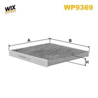 WIX FILTERS WP9368 - Longitud [mm]: 235<br>Ancho [mm]: 249<br>Altura [mm]: 25<br>Tipo de filtro: Filtro de partículas<br>