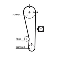 GATES 5274XS - Correa dentada