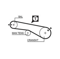 FEBI BILSTEIN 27395 - Código de motor: 4G69<br>Unidades accionadas: Árbol de levas<br>Variante de equipamiento: 4G69<br>para OE N°: MR994968<br>Número de dientes: 122<br>Ancho [mm]: 20,0<br>