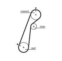 FEBI BILSTEIN 173885 - Código de motor: WLE7<br>Número de dientes: 101<br>Ancho [mm]: 30<br>para artículo nr.: TBK424<br>para artículo nr.: TBK464<br>Correas: con perfil redondeado de dientes<br>