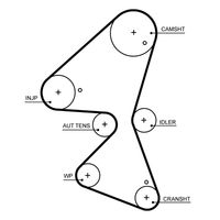 FAI AutoParts 20131 - Código de motor: YHZ (DV5RC)<br>Número de dientes: 141<br>Ancho [mm]: 20<br>