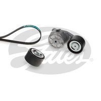 GATES K0110PK2020HD - Unidades accionadas: Alternador<br>Equipamiento de vehículo: para vehículos con climatizador<br>Variante de equipamiento: Gear rat. fan 1.4:1<br>Corriente de carga alternador [A]: 100<br>