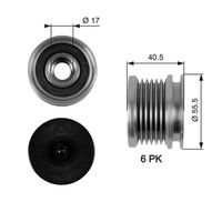 GATES OAP7040 - Rueda libre alternador