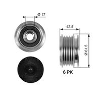 GATES OAP7047 - Rueda libre alternador - DriveAlign™