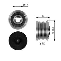 GATES OAP7046 - Rueda libre alternador