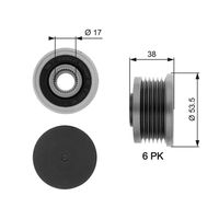 GATES OAP7081 - Rueda libre alternador