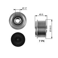 GATES OAP7094 - Rueda libre alternador