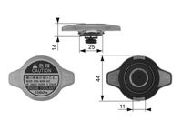 GATES RC134 - Variante de equipamiento: RAD<br>para OE N°: 1640136020<br>Presión [bar]: 1,1<br>