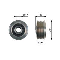 GATES OAP7160 - Rueda libre alternador