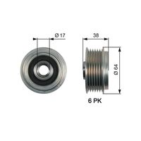 GATES OAP7165 - Rueda libre alternador - DriveAlign™