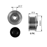 GATES OAP7048 - Rueda libre alternador - DriveAlign™