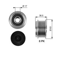 GATES OAP7051 - Rueda libre alternador - DriveAlign™