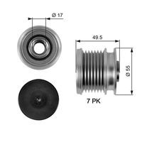 GATES OAP7086 - Rueda libre alternador - DriveAlign™