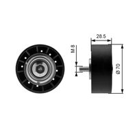 GATES T36211 - Polea inversión/guía, correa poli V - DriveAlign™