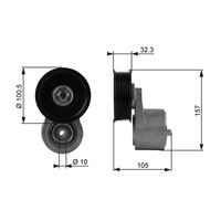 GATES T38245 - Tensor de correa, correa poli V - DriveAlign™