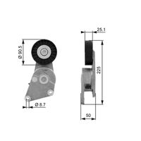 GATES T38234 - Tensor de correa, correa poli V - DriveAlign™