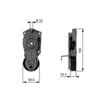 GATES T38405 - Tensor de correa, correa poli V - DriveAlign™