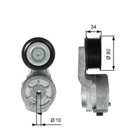 GATES T38704 - Tensor de correa, correa poli V - FleetRunner™