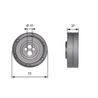 GATES T41216 - Polea tensora, correa dentada - PowerGrip™