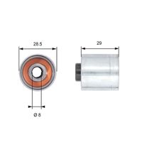 GATES T42148 - Polea inversión/guía, correa distribución - PowerGrip™