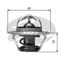 GATES TH00388G1 - Temperatura de abertura [°C]: 85<br>Artículo complementario/Información complementaria: con juntas<br>