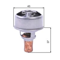 GATES TH01483 - Temperatura de abertura [°C]: 87<br>Artículo complementario/Información complementaria: con juntas<br>