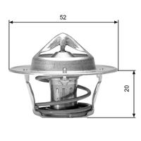 GATES TH04182G1 - Termostato, refrigerante