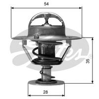 GATES TH04277G1 - Termostato, refrigerante