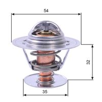 GATES TH11292G1 - Temperatura de abertura [°C]: 92<br>Artículo complementario/Información complementaria: con juntas<br>Tipo de cárter/carcasa: sin carcasa (cárter)<br>