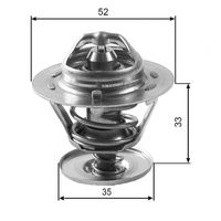 GATES TH12592G1 - Termostato, refrigerante