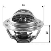 GATES TH13783G1 - Termostato, refrigerante