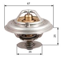 GATES TH14387G1 - Termostato, refrigerante