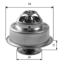 GATES TH14488G1 - Temperatura de abertura [°C]: 87<br>Artículo complementario/Información complementaria: con juntas<br>