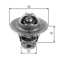 GATES TH22285G1 - Temperatura de abertura [°C]: 85<br>Artículo complementario/Información complementaria: con juntas<br>