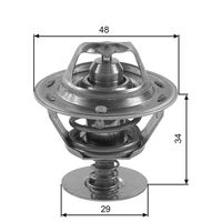 GATES TH39082G1 - Temperatura de abertura [°C]: 83<br>Artículo complementario/Información complementaria: con juntas<br>