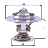 GATES TH26590G1 - Termostato, refrigerante